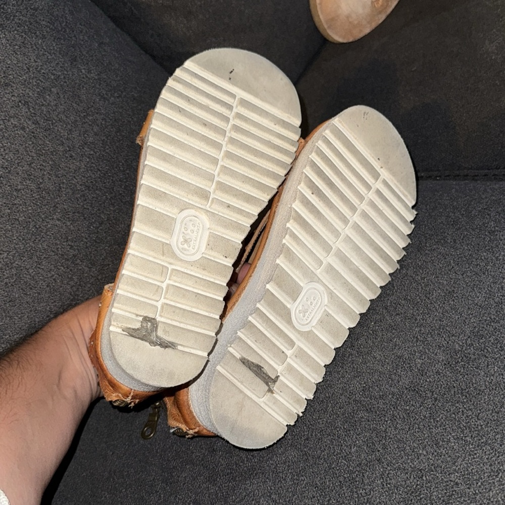 Bed Stu Brown Leather Platform Sandals - Picture 5 of 7